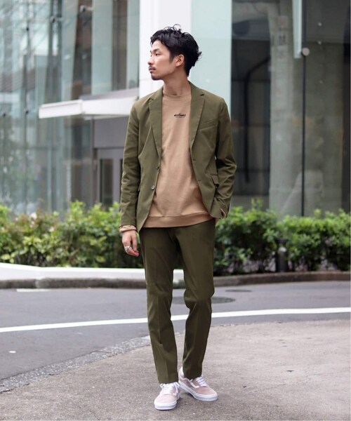 417 EDIFICE（フォーワンセブンエディフィス）の「ストレッチコットンライクファブリック 2B ジャケット（ジャケット/アウター・ベージュ/S/M/L/XL/在庫なし/残り1点）」の5枚目の写真