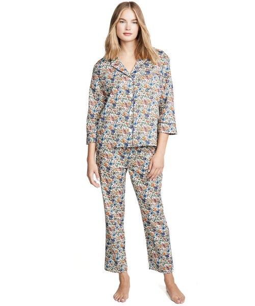 SLEEPY JONES(スリーピージョーンズ)の「Sleepy Jones Marina PJ Set(ルームウェア/パジャマ・レディース・Rachel Multi Floral・XS/S/M/L/XL)」の6枚目の写真