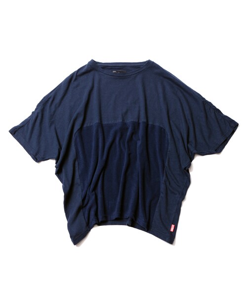 VIRGOwearworks（ヴァルゴウェアワークス）の「Virger switching kite ドルマン 切り替え カットソー（その他・メンズ・NAVY/BLACK）」の3枚目の写真