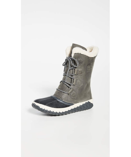 SOREL（ソレル）の「Sorel Out 'N About Plus Tall Boots（ブーツ・レディース・Black/Gray・5/5.5/6/6.5/7/7.5/8/8.5/9/9.5/10/10.5/11）」の2枚目の写真