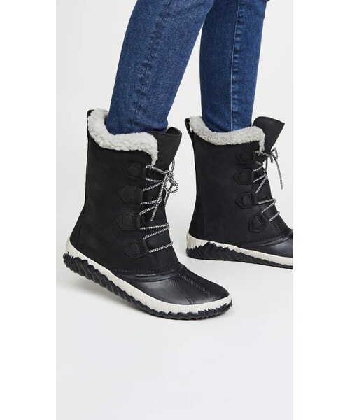 SOREL（ソレル）の「Sorel Out 'N About Plus Tall Boots（ブーツ・レディース・Black/Gray・5/5.5/6/6.5/7/7.5/8/8.5/9/9.5/10/10.5/11）」の5枚目の写真