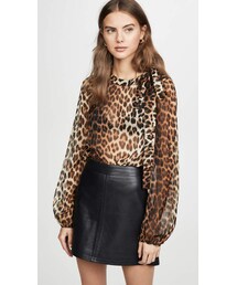 No. 21 Leopard Long Sleeve Blouse