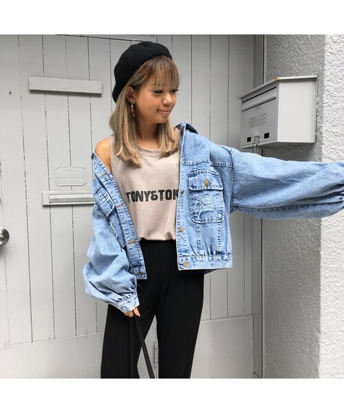 no brand（ノーブランド）の「damageパフデニジャケ（デニムジャケット・レディース・その他）」の11枚目の写真