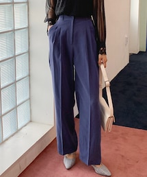 DHOLIC | ツータックホックスラックス(スラックス)