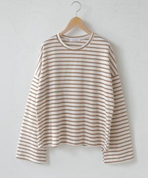 DHOLIC STYLE | [ontheriver] ボーダー柄ルーズTシャツ(Tシャツ/カットソー)