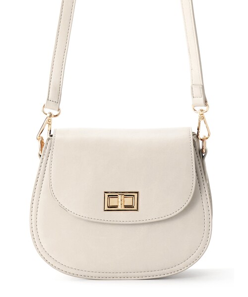 GRL（グレイル）の「セミサークルショルダーバッグ（ショルダーバッグ・レディース・ブラック/カーキ/ベージュ/アイボリー/ピスタチオ・F）」の2枚目の写真