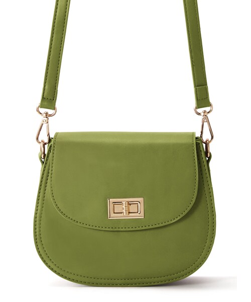 GRL（グレイル）の「セミサークルショルダーバッグ（ショルダーバッグ・レディース・ブラック/カーキ/ベージュ/アイボリー/ピスタチオ・F）」の5枚目の写真