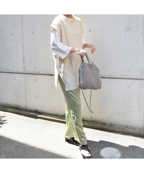 no brand（ノーブランド）の「ケーブルノースリニットベスト（ベスト・レディース・その他）」の6枚目の写真