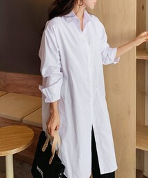 DHOLIC | サイドスリットロングシャツ(シャツ/ブラウス)