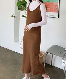 DHOLIC | リブニットキャミワンピース(ワンピース)