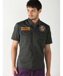 AVIREX | avirex/アヴィレックス/メンズ/A.V.G PATCHED S/S SHIRTS/A.V.G パッチド 半袖シャツ(トップス)