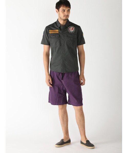 AVIREX（アヴィレックス）の「avirex/アヴィレックス/メンズ/A.V.G PATCHED S/S SHIRTS/A.V.G パッチド 半袖シャツ（トップス・メンズ・CHARCOL/KHAKI/OLIVE・M/L/XL/XXL）」の20枚目の写真
