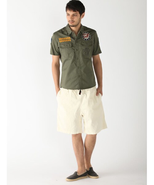 AVIREX（アヴィレックス）の「avirex/アヴィレックス/メンズ/A.V.G PATCHED S/S SHIRTS/A.V.G パッチド 半袖シャツ（トップス・メンズ・CHARCOL/KHAKI/OLIVE・M/L/XL/XXL）」の12枚目の写真