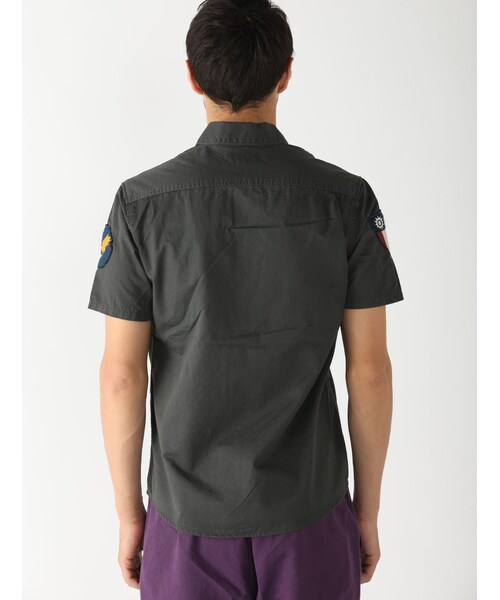 AVIREX（アヴィレックス）の「avirex/アヴィレックス/メンズ/A.V.G PATCHED S/S SHIRTS/A.V.G パッチド 半袖シャツ（トップス・メンズ・CHARCOL/KHAKI/OLIVE・M/L/XL/XXL）」の22枚目の写真