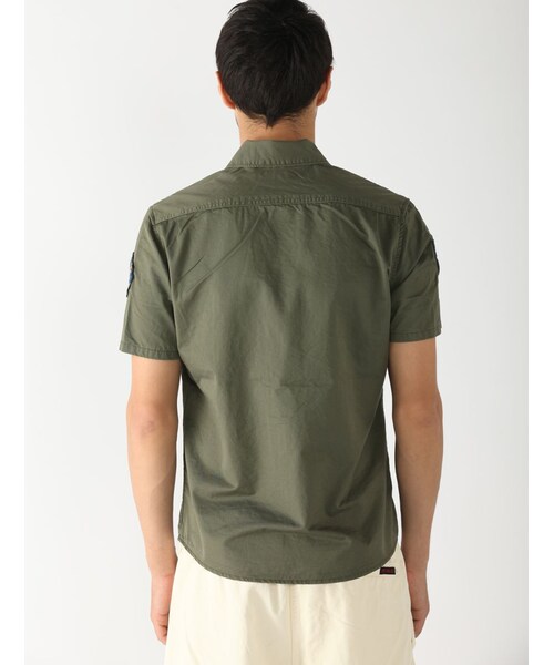 AVIREX（アヴィレックス）の「avirex/アヴィレックス/メンズ/A.V.G PATCHED S/S SHIRTS/A.V.G パッチド 半袖シャツ（トップス・メンズ・CHARCOL/KHAKI/OLIVE・M/L/XL/XXL）」の14枚目の写真
