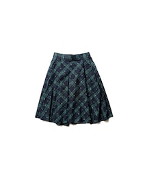 LIFUL MINIMAL GARMENTS. | LIFUL X LEWITT OG PATTERN CHECK LONG SKIRT green(パンツ)
