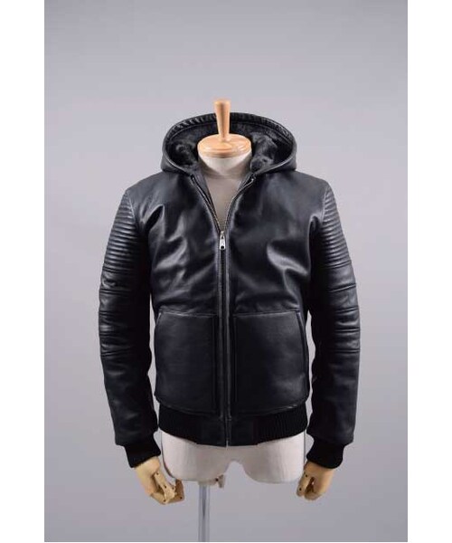MAIN VEIN(メインベイン)の「Hooded Leather Blouson(その他・メンズ・その他・F)」の1枚目の写真