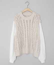 DHOLIC | レイヤード調ニット(ニット/セーター)