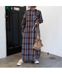 Sheson | Sheson(シーズン)SelectスタンドカラーロングシャツOP(シャツワンピース)