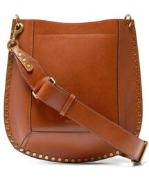ISABEL MARANT | Isabel Marant - Oksan Studded Leather Cross Body Bag - Womens - Tan(ショルダーバッグ)