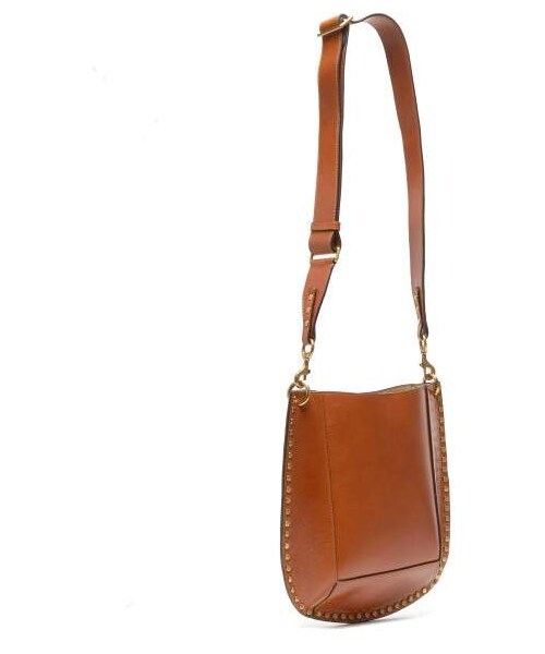 ISABEL MARANT(イザベルマラン)の「Isabel Marant - Oksan Studded Leather Cross Body Bag - Womens - Tan(ショルダーバッグ・レディース・Brown・One Size)」の4枚目の写真