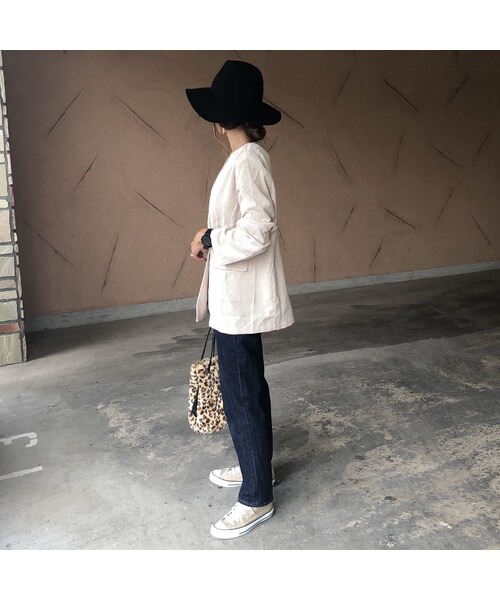 copine（コピン）の「オーバーサイズ！ノーカラーダブルボタンソフトコーデュロイジャケット(2color)【クリックポスト対象商品】（ノーカラージャケット・レディース・その他）」の10枚目の写真