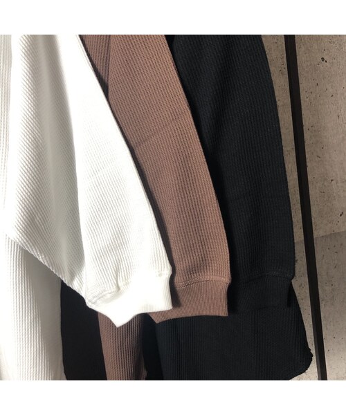 copine(コピン)の「ビッグシルエット!バックヘンリーワッフル7分袖(3color)【クリックポスト対象商品】(Tシャツ/カットソー・レディース・その他)」の15枚目の写真