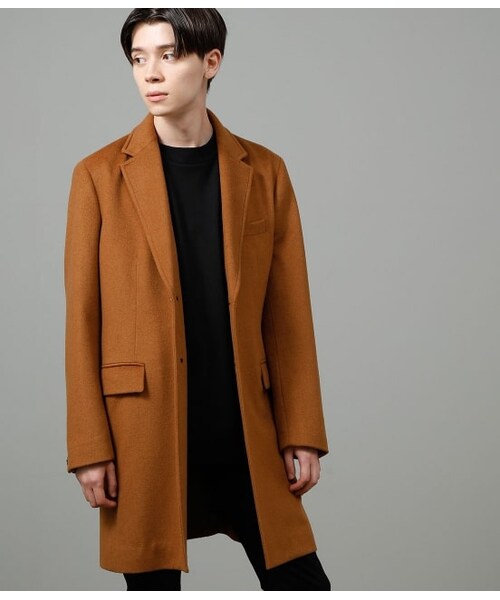 JUNRED（ジュンレッド）の「レストウォームチェスターコート（ジャケット/アウター・メンズ・ブラック/キャメル・S/M/L）」の2枚目の写真