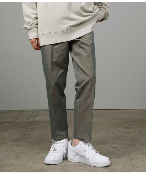 JUNRED（ジュンレッド）の「ハイカウントギャバジンスリムテーパードパンツ（パンツ・メンズ・ベージュ/カーキ/ブラック・LL/M/L/S）」の3枚目の写真