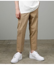 JUNRED | ハイカウントギャバジンスリムテーパードパンツ(パンツ)