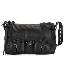 Rag & Bone Field Puffer Leather Crossbody Messenger Bag