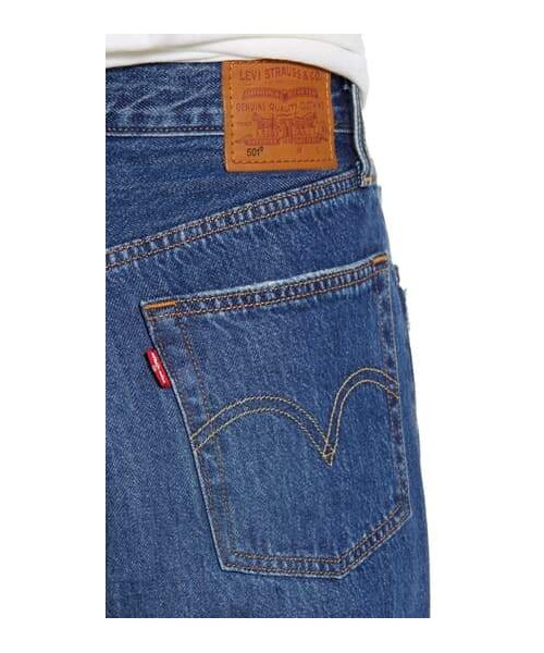 Levi's（リーバイス）の「levi's 501® Ripped Crop Straight Leg Jeans（デニムパンツ・レディース・Blue・28 28/26 28/29 28/27 28/25 28）」の4枚目の写真