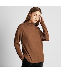 UNIQLO | ソフトニットフリースハイネックT（長袖）(Tシャツ/カットソー)