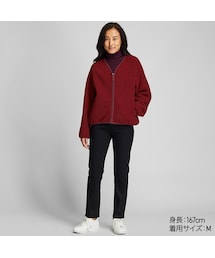 UNIQLO | ボアフリースVネックフルジップカーディガン（長袖）(その他アウター)