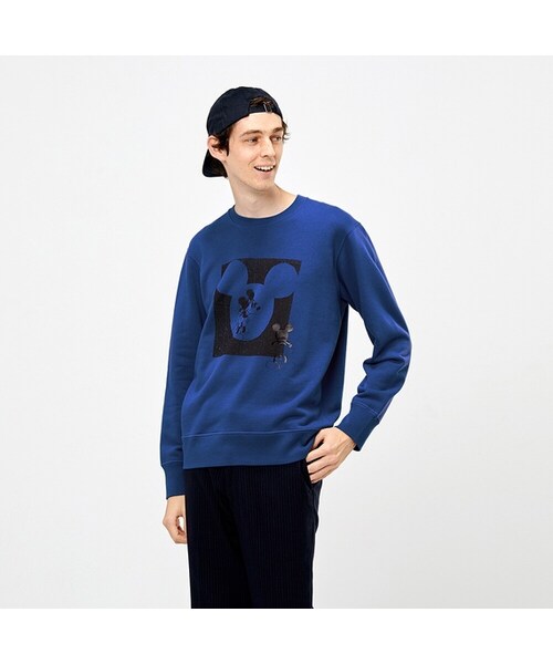 ユニクロ ユニクロ の ミッキー アート スウェットシャツ ケイト ギブ 長袖 パーカー Wear