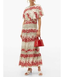 RED VALENTINO CREPE ENVERS SATIN フリル ドレス Crepe Couture ruffled minidress in red - Valentino | Mytheresa
