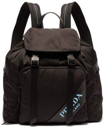 Prada - Logo Nylon Backpack - Womens - Black