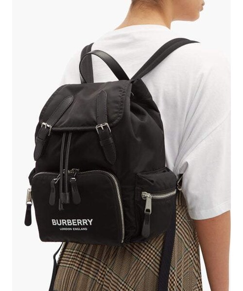 Burberry（バーバリー）の「Burberry Medium Nylon And Leather Backpack Womens