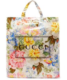 Gucci - Floral Print Coated Cotton Tote Bag - Womens - Multi