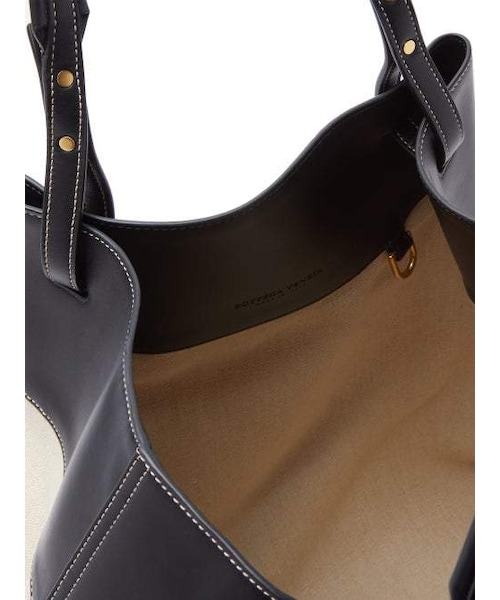 バッグ Bottega Veneta Canvas Tote Bag Leather Bottega Veneta Canvas Tote Bag Leather