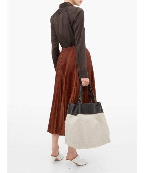 BOTTEGA VENETA レザートリム キャンバストートバッグ Amazon | [ボッテガヴェネタ] BOTTEGA VENETA 2way トート