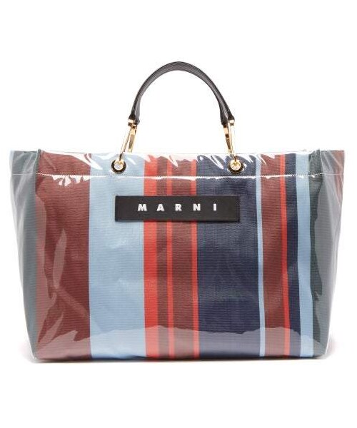 MARNI(マルニ)の「Marni - Glossy Grip Large Pvc Tote Bag - Womens - Blue Multi(トートバッグ・レディース・Blue・One Size)」の1枚目の写真