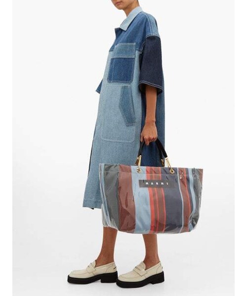 MARNI(マルニ)の「Marni - Glossy Grip Large Pvc Tote Bag - Womens - Blue Multi(トートバッグ・レディース・Blue・One Size)」の3枚目の写真