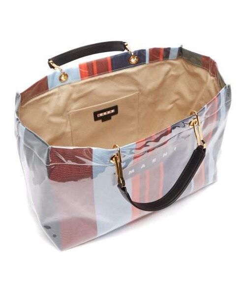MARNI(マルニ)の「Marni - Glossy Grip Large Pvc Tote Bag - Womens - Blue Multi(トートバッグ・レディース・Blue・One Size)」の5枚目の写真