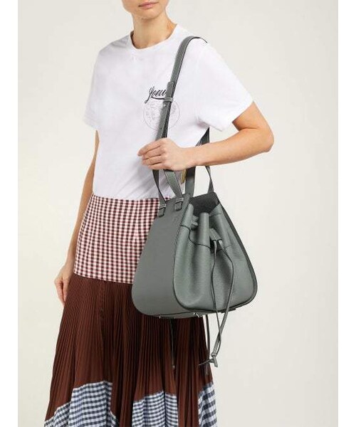 LOEWE（ロエベ）の「Loewe - Hammock Medium Leather Tote Bag - Womens - Grey（トートバッグ・レディース・Gray・One Size）」の5枚目の写真