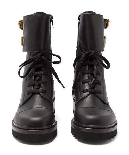 SEE BY CHLOE（シーバイクロエ）の「See By Chloé See By Chloe - Buckled Leather Boots - Womens - Black（ブーツ・レディース・Black・36 Eu/it/37 Eu/it/38 Eu/it/38.5 Eu/it/39 Eu/it/41 Eu/it/42 Eu/it）」の3枚目の写真