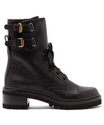 SEE BY CHLOE | See By Chloé See By Chloe - Buckled Leather Boots - Womens - Black(ブーツ)