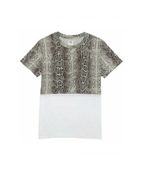 Mr.GENTLE MAN パイソン柄Tシャツ MR.GENTLEMAN（ミスタージェントルマン）の「2トーンパイソンTシャツ