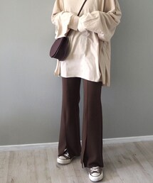LAULEN | Front slit pants(その他パンツ)