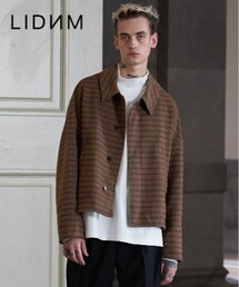 LIDNM | OVERSIZED CHECK OUTER(ブルゾン)